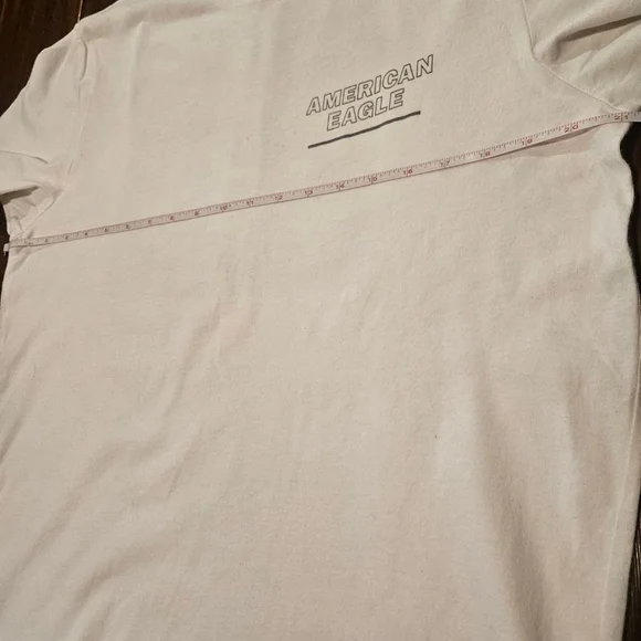 Men's American Eagle White Camo Graphic Short Sleeve Tee M - Picture 7 of 8